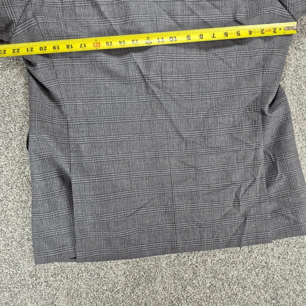 Banana Republic Heritage Blazer Mens 44R Gray‎ Plaid Wool Trabaldo Togna